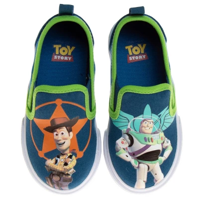 Disney Toy Story Kids Casual No Lace Shoes - Buzz Lightyear Sheriff Woody Low Top Canvas Slip-on Tennis Boys Sneakers (Size 5-12 Toddler - Little Kid) 1 Disney Toy Story Kids Casual No Lace Shoes - Buzz Lightyear Sheriff Woody Low Top Canvas Slip-on Tennis Boys Sneakers (Size 5-12 Toddler - Little Kid)