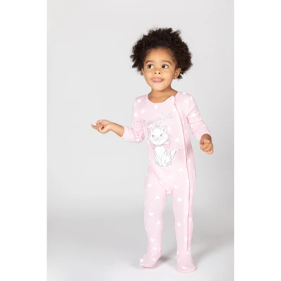 Disney The Aristocats Bambi Baby Girls 3 Pack Zip Up Sleep N' Play Coveralls Newborn To Infant 3 Disney The Aristocats Bambi Baby Girls 3 Pack Zip Up Sleep N' Play Coveralls Newborn To Infant - Image 3