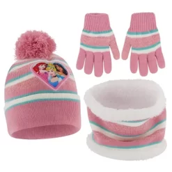 Disney Princess Winter Hat, Scarf, & Mittens/Gloves Set, Kids Ages 2-7 -Family Trends Shop GUEST e08f8238 0bf6 4f79 9e2d fb0e086bcaec