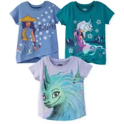 Disney Raya And The Last Dragon Sisu Girls 3 Pack Crossover Graphic T-Shirts Little Kid To Big Kid -Family Trends Shop GUEST e1064815 fe62 4cbe acef 9036228960ee