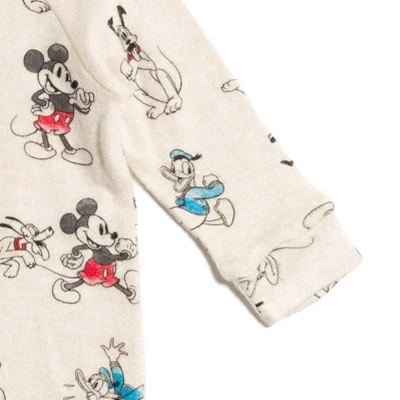 Disney Mickey Mouse Donald Duck Goofy Baby Snap Sleep N' Play Coverall Newborn To Infant 4 Disney Mickey Mouse Donald Duck Goofy Baby Snap Sleep N' Play Coverall Newborn To Infant - Image 4