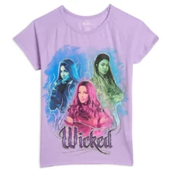 Disney Descendants Audrey Evie Mal Girls 3 Pack T-Shirts Little Kid To Big Kid