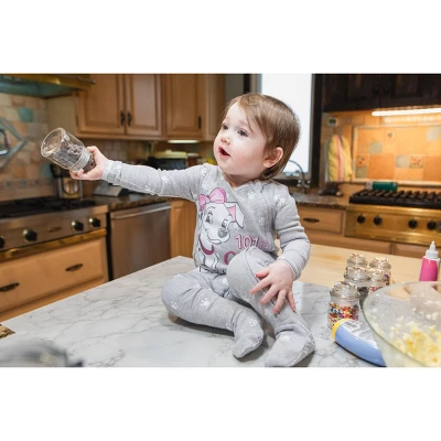 Disney The Aristocats Bambi Baby Girls 3 Pack Zip Up Sleep N' Play Coveralls Newborn To Infant 5 Disney The Aristocats Bambi Baby Girls 3 Pack Zip Up Sleep N' Play Coveralls Newborn To Infant - Image 5