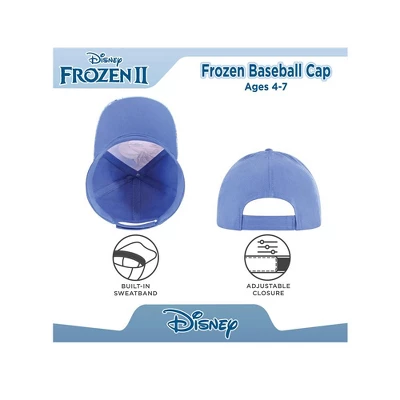 Disney Frozen Elsa And Anna Girls Baseball Hat 3 Disney Frozen Elsa And Anna Girls Baseball Hat - Image 3