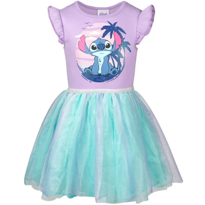 Disney Lilo & Stitch Raya And The Last Dragon Encanto Moana Mirabel Sisu Girls Dress Tulle Dress Little Kid To Big Kid 10 Disney Lilo & Stitch Raya And The Last Dragon Encanto Moana Mirabel Sisu Girls Dress Tulle Dress Little Kid To Big Kid - Image 10