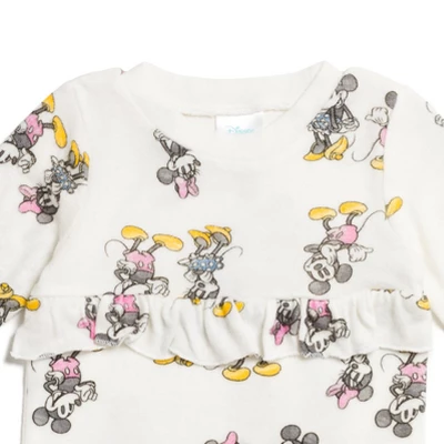 Disney Mickey Mouse Minnie Mouse Baby Girls Snap Sleep N' Play Coverall Newborn To Infant 3 Disney Mickey Mouse Minnie Mouse Baby Girls Snap Sleep N' Play Coverall Newborn To Infant - Image 3
