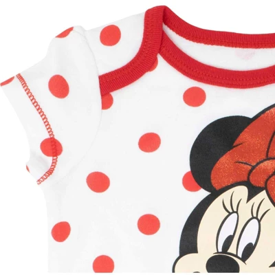 Disney Minnie Mouse Mickey Donald Duck Baby Girls 5 Pack Bodysuits Newborn To Infant 6 Disney Minnie Mouse Mickey Donald Duck Baby Girls 5 Pack Bodysuits Newborn To Infant - Image 6