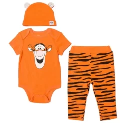 Disney Classics Winnie The Pooh Lion King Bambi Baby Bodysuit Pants And Hat 3 Piece Outfit Set Newborn To Infant -Family Trends Shop GUEST eb511daf 5b21 46b6 80fa c48c262dabd7