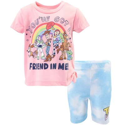 Disney Lion King Toy Story Moana Simba Nala Jessie Woody Girls T-Shirt & Bike Shorts Outfit Set Infant To Little Kid 9 Disney Lion King Toy Story Moana Simba Nala Jessie Woody Girls T-Shirt & Bike Shorts Outfit Set Infant To Little Kid - Image 9