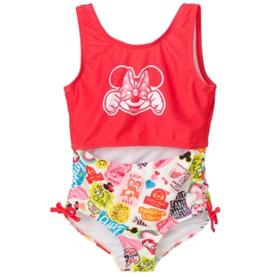 Disney Mickey Mouse Minnie Mouse Girls One Piece Bathing Suit Toddler To Little Kid 8 Disney Mickey Mouse Minnie Mouse Girls One Piece Bathing Suit Toddler To Little Kid - Image 8