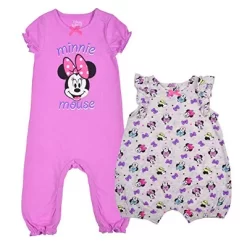 Disney Girl's 2-Pack Minnie Mouse Short Sleeve Baby Coverall Jumpsuit And Sleeveless Romper Set For Infant -Family Trends Shop GUEST f8ee90b0 c735 45e3 9e5b 64d80bea46e9