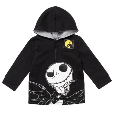 Disney Nightmare Before Christmas Fleece Jack Skellington Oogie Boogie Sally Quarter Zip Hoodie Little Kid 7 Disney Nightmare Before Christmas Fleece Jack Skellington Oogie Boogie Sally Quarter Zip Hoodie Little Kid - Image 7