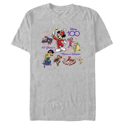 Men's Disney Mickey Mouse And Friends 100 Years Of Music And Wonder T-Shirt 4 Men's Disney Mickey Mouse And Friends 100 Years Of Music And Wonder T-Shirt - Image 4