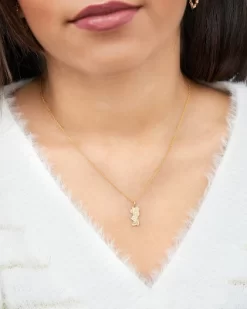 Disney Minnie Mouse Womens 10KT Yellow Gold Pendant Necklace, 18''