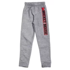 Disney Mickey Mouse Christmas Fleece Pullover Hoodie And Pants Outfit Set Infant To Little Kid